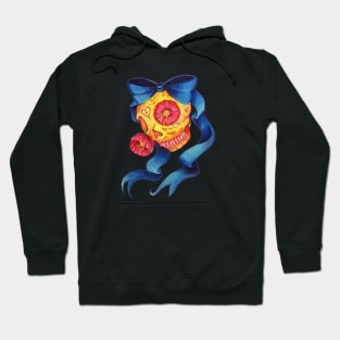 Sugar skull with bow Hoodie